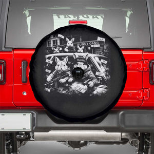 Funny Bunny Gang Spare Tire Cover Vintage Rabbit Meme TS10 Black Print Your Wear