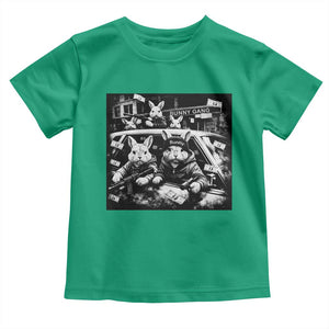 Funny Bunny Gang Toddler T Shirt Vintage Rabbit Meme TS10 Irish Green Print Your Wear