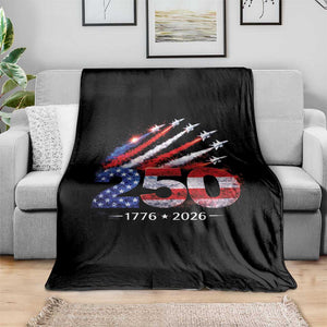 250th Anniversary USA Throw Blanket Patriotic 250 Years American 4th July 1776 2026 TS10 Print Your Wear