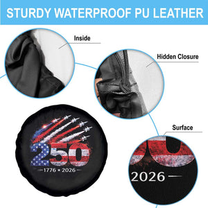 250th Anniversary USA Spare Tire Cover Patriotic 250 Years American 4th July 1776 2026 TS10 Print Your Wear