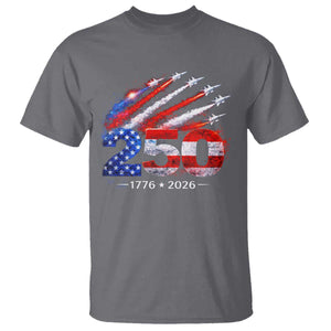250th Anniversary USA T Shirt Patriotic 250 Years American 4th July 1776 2026 TS10 Charcoal Print Your Wear