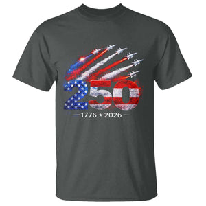 250th Anniversary USA T Shirt Patriotic 250 Years American 4th July 1776 2026 TS10 Dark Heather Print Your Wear