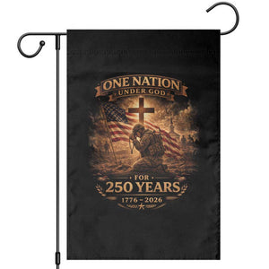 Blessings 250 Years America Garden Flag Christian Patriotic One Nation Under God US Flag TS10 Black Print Your Wear