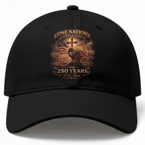 Blessings 250 Years America Baseball Cap Christian Patriotic One Nation Under God US Flag TS10 Print Your Wear