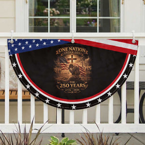 Blessings 250 Years America Patriotic Fan Flag Christian One Nation Under God US Flag