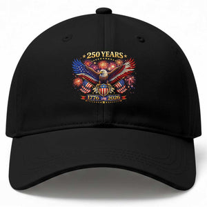 USA 250th Anniversary Eagle Baseball Cap 4th July Independence Day Patriotic USA Flag TS10 Print Your Wear