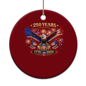 USA 250th Anniversary Eagle Ceramic Ornament 4th July Independence Day Patriotic USA Flag TS10 1pc Red Print Your Wear