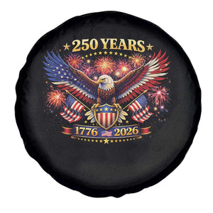 USA 250th Anniversary Eagle Spare Tire Cover 4th July Independence Day Patriotic USA Flag TS10 Print Your Wear