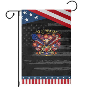 USA 250th Anniversary Eagle Garden Flag 4th July Independence Day Patriotic USA Flag TS10 Distressed Black Blue Print Your Wear