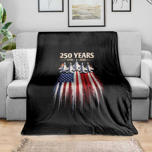 250 Years Anniversary Throw Blanket Usa American Flag 1776 2026 Patriotic Independence Day 4th July TS10 Print Your Wear