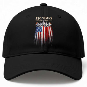 250 Years Anniversary Baseball Cap Usa American Flag 1776 2026 Patriotic Independence Day 4th July TS10 Print Your Wear