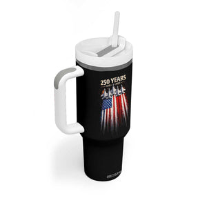 250 Years Anniversary Tumbler With Handle Usa American Flag 1776 2026 Patriotic Independence Day 4th July TS10 Print Your Wear