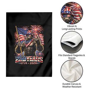 Bigfoot 250th Anniversary Garden Flag USA Independence 250 Years Of Freedom 1776 2026 Patriotic Flag TS10 Print Your Wear