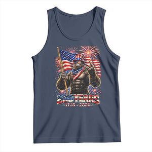 Bigfoot 250th Anniversary Tank Top USA Independence 250 Years Of Freedom 1776 2026 Patriotic Flag TS10 Navy Print Your Wear