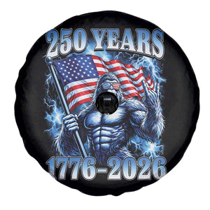 Bigfoot 250th Anniversary America Spare Tire Cover 250 Years Of Freedom 4th July 1776 2026 Patriotic Flag TS10 Print Your Wear