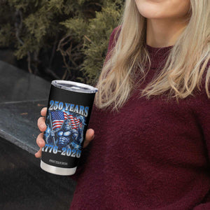 Bigfoot 250th Anniversary America Tumbler Cup 250 Years Of Freedom 4th July 1776 2026 Patriotic Flag TS10 Print Your Wear