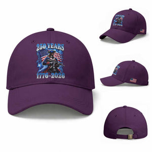250th Anniversary Yankee Spirit Baseball Cap 1776 2026 Patriotic Tactical Minuteman US Flag TS10 Baseball Cap Universal Fit Purple Print Your Wear
