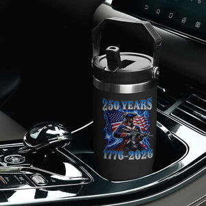 250th Anniversary Yankee Spirit Flip Straw Tumbler 1776 2026 Patriotic Tactical Minuteman US Flag TS10 Print Your Wear