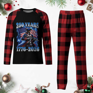 250th Anniversary Yankee Spirit Plaid Pajama Set 1776 2026 Patriotic Tactical Minuteman US Flag TS10 Buffalo Plaid Print Your Wear