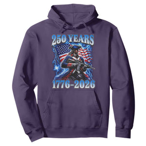 250th Anniversary Yankee Spirit Hoodie 1776 2026 Patriotic Tactical Minuteman US Flag TS10 Purple Print Your Wear