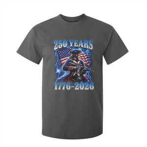 250th Anniversary Yankee Spirit T Shirt For Kid 1776 2026 Patriotic Tactical Minuteman US Flag TS10 Dark Heather Print Your Wear