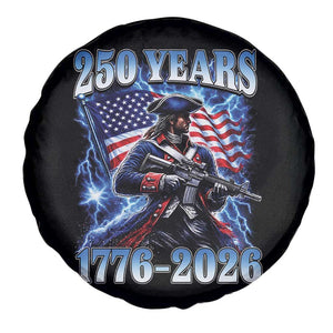 250th Anniversary Yankee Spirit Spare Tire Cover 1776 2026 Patriotic Tactical Minuteman US Flag TS10 Print Your Wear