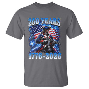 250th Anniversary Yankee Spirit T Shirt 1776 2026 Patriotic Tactical Minuteman US Flag TS10 Charcoal Print Your Wear