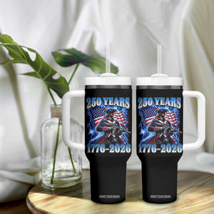 250th Anniversary Yankee Spirit Tumbler With Handle 1776 2026 Patriotic Tactical Minuteman US Flag TS10 Print Your Wear