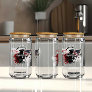 250 Years Anniversary Yankee Spirit Glass Can 1776 2026 Patriotic Tactical Minuteman Independence Day 4th July US Flag TS10 Print Your Wear
