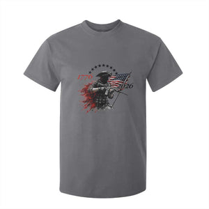250 Years Anniversary Yankee Spirit T Shirt For Kid 1776 2026 Patriotic Tactical Minuteman Independence Day 4th July US Flag TS10 Charcoal Print Your Wear