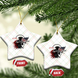 250 Years Anniversary Yankee Spirit Ceramic Ornament 1776 2026 Patriotic Tactical Minuteman Independence Day 4th July US Flag TS10 Print Your Wear