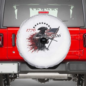 250 Years Anniversary Yankee Spirit Spare Tire Cover 1776 2026 Patriotic Tactical Minuteman Independence Day 4th July US Flag TS10 White Print Your Wear