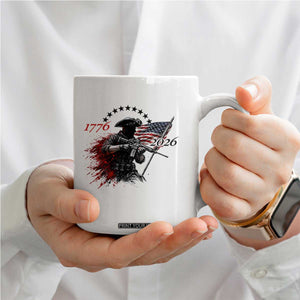 250 Years Anniversary Yankee Spirit Coffee Mug 1776 2026 Patriotic Tactical Minuteman Independence Day 4th July US Flag TS10 Print Your Wear