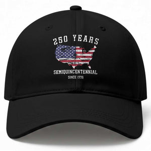 USA 250th Anniversary Baseball Cap United States Semiquincentennial 1776 2026 Patriotic Independence Day TS10 Print Your Wear
