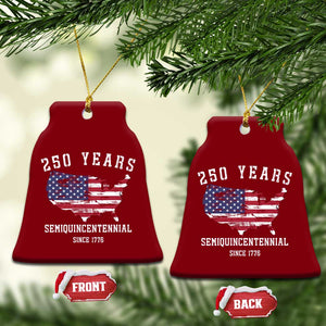USA 250th Anniversary Ceramic Ornament United States Semiquincentennial 1776 2026 Patriotic Independence Day TS10 Print Your Wear