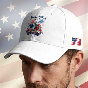 250th Anniversary USA Baseball Cap Patriotic Liberty Floral 250 Years American 4th July 1776 2026 TS10 Print Your Wear