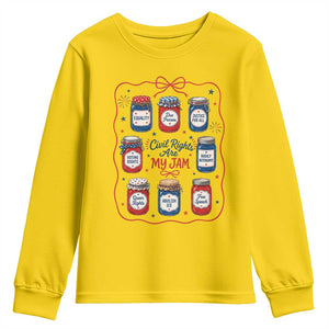 Civil Rights Are My Jam Youth Sweatshirt Liberal Values 4th Of July Equal Rights Feminist LGBT Ally