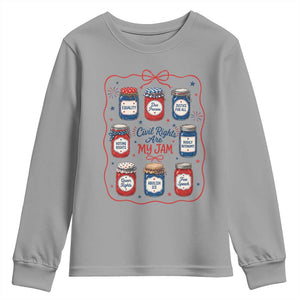 Civil Rights Are My Jam Youth Sweatshirt Liberal Values 4th Of July Equal Rights Feminist LGBT Ally