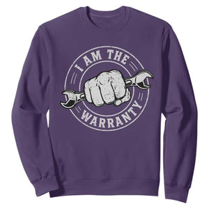I Am The Warranty Mechanic Sweatshirt Car Repair Guy Funny Handyman Distressed Graphic