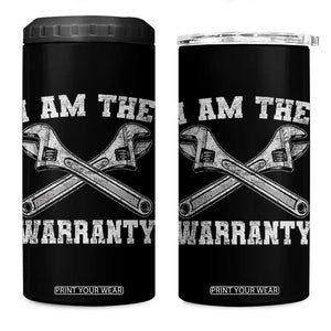 I Am The Warranty Mechanic 4 in 1 Can Cooler Tumbler Car Repair Funny Handyman Distressed Graphic