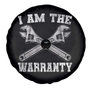 I Am The Warranty Mechanic Spare Tire Cover Car Repair Funny Handyman Distressed Graphic