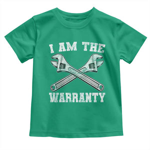 I Am The Warranty Mechanic Toddler T Shirt Car Repair Funny Handyman Distressed Graphic