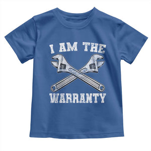 I Am The Warranty Mechanic Toddler T Shirt Car Repair Funny Handyman Distressed Graphic