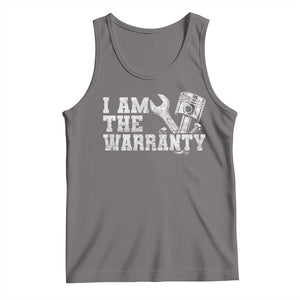 I Am The Warranty Tank Top Race Car Parts Repair Guy Funny Mechanic