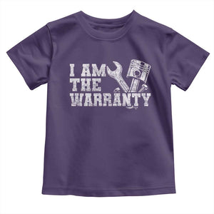 I Am The Warranty Toddler T Shirt Race Car Parts Repair Guy Funny Mechanic