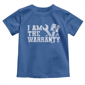 I Am The Warranty Toddler T Shirt Race Car Parts Repair Guy Funny Mechanic