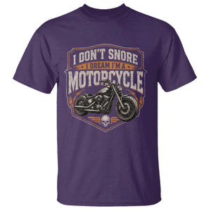 I Dont Snore I Dream Im A Motorcycle Rider T Shirt Snoring Biker Retro Bikers Club TS10 Print Your Wear