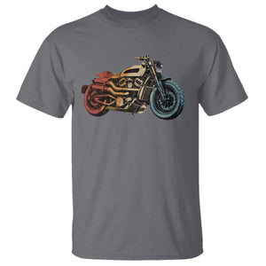 Vintage Motorcycle T Shirt Retro Rider Graphic Motorcycle Enthusiasts Bikers Club TS10 Charcoal Print Your Wear