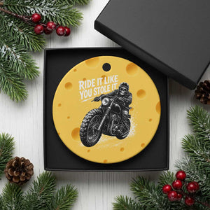 Ride It Like You Stole It Skeleton Rider Vintage Motorcycle Graphic Ceramic Ornament Biker Enthusiasts TS10 1pc Yellow Cheese Print Your Wear
