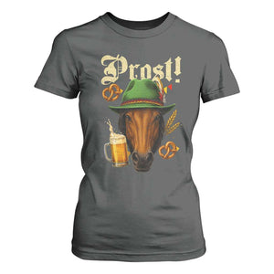 Oktoberfest Horse T Shirt For Women German Octoberfest Beer Prost Drinking TS10 Dark Heather Print Your Wear